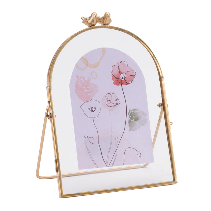 Bird Arched Floral Frame