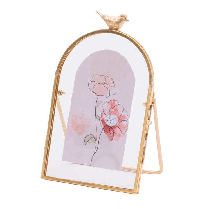 Bird Arched Floral Frame