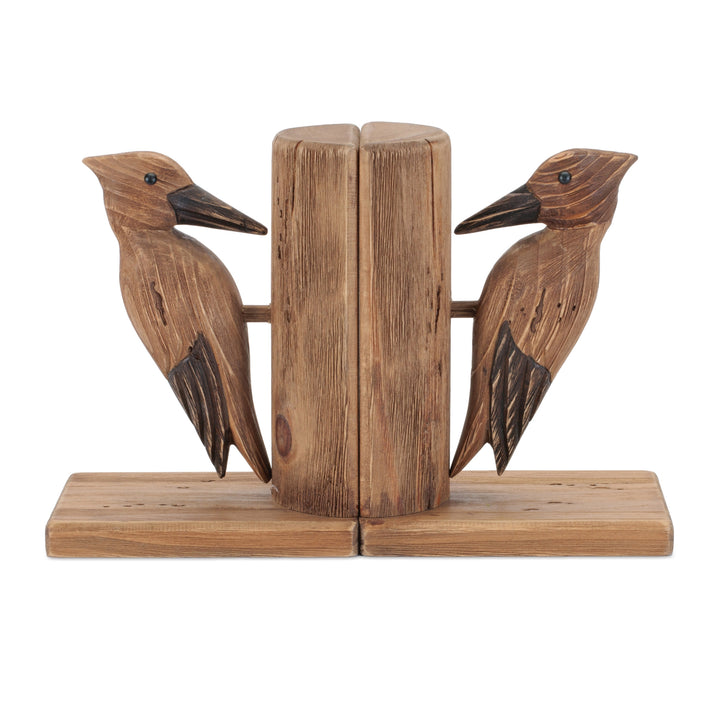 Woodpecker Bookends Set