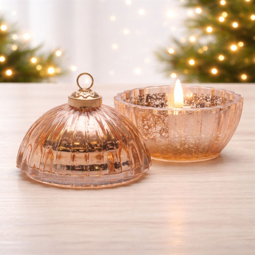 Gold LED Candle Ornament