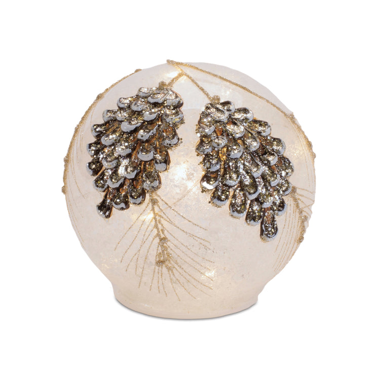 LED Pinecone Globes
