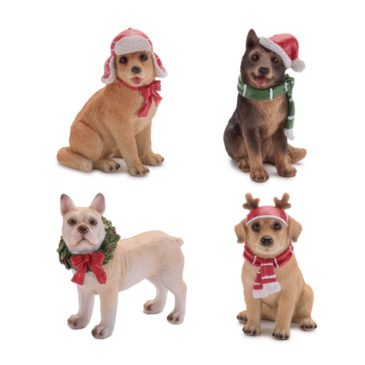 Christmas Pup Figurine