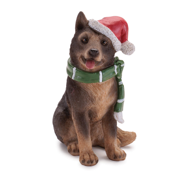 Christmas Pup Figurine