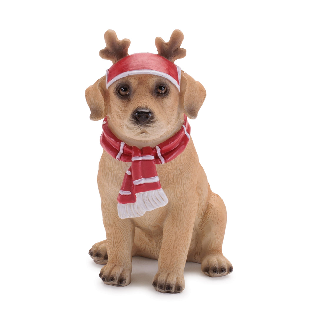 Christmas Pup Figurine