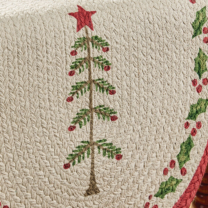 Feather Tree Braided Table Runner