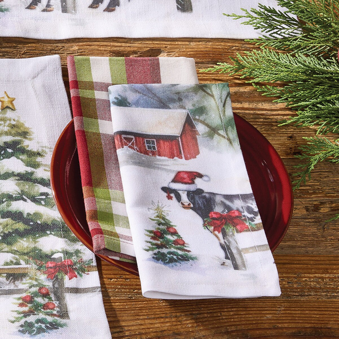 Christmas At The Farm Napkin