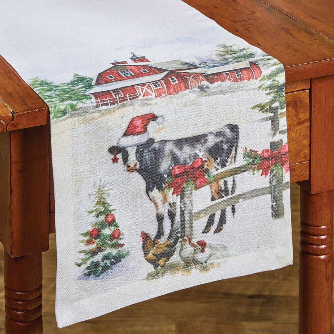 Christmas At The Farm Table Runner