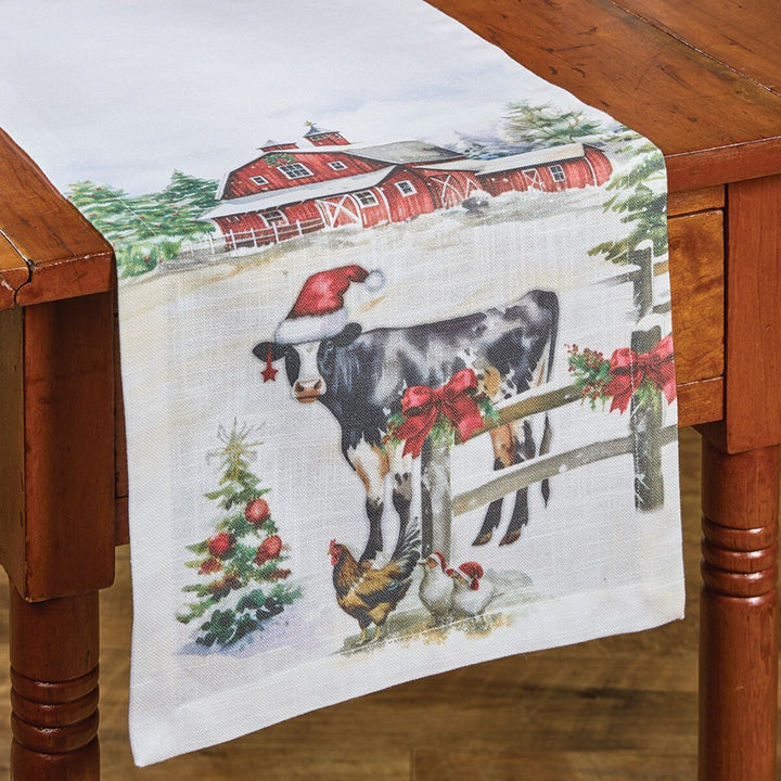 Christmas At The Farm Table Runner