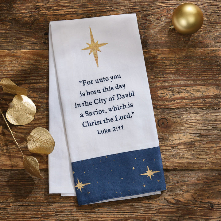 Away in a Manger Dishtowel