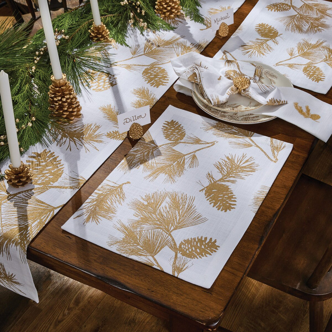 Gold Pinecone Placemat