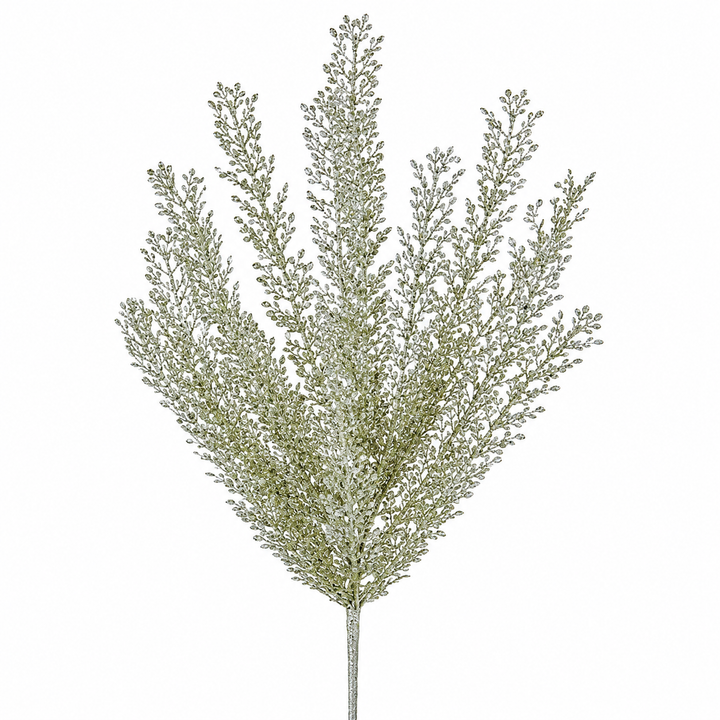 Glittered Cedar Branch