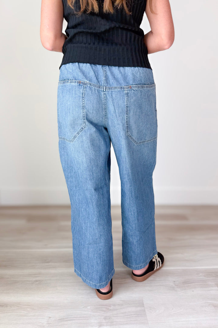 Free People Easy Peasy Pull On Denim