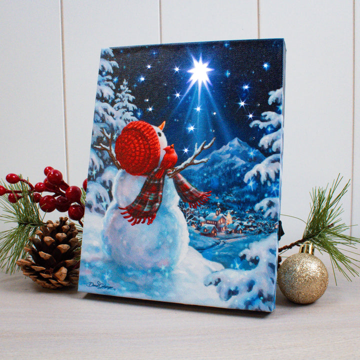 Upon a Midnight Clear Lighted Canvas