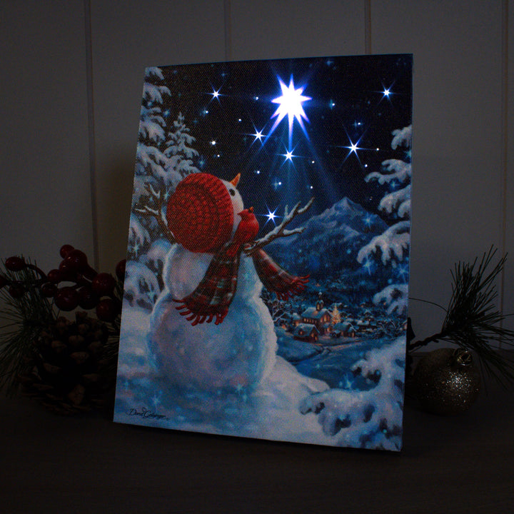 Upon a Midnight Clear Lighted Canvas