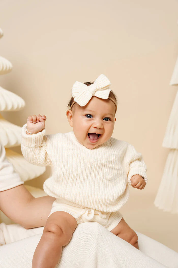Ivory Knit Chunky Sweater