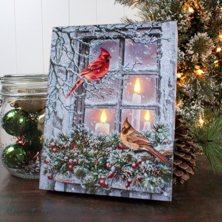 Together For Christmas Lighted Canvas