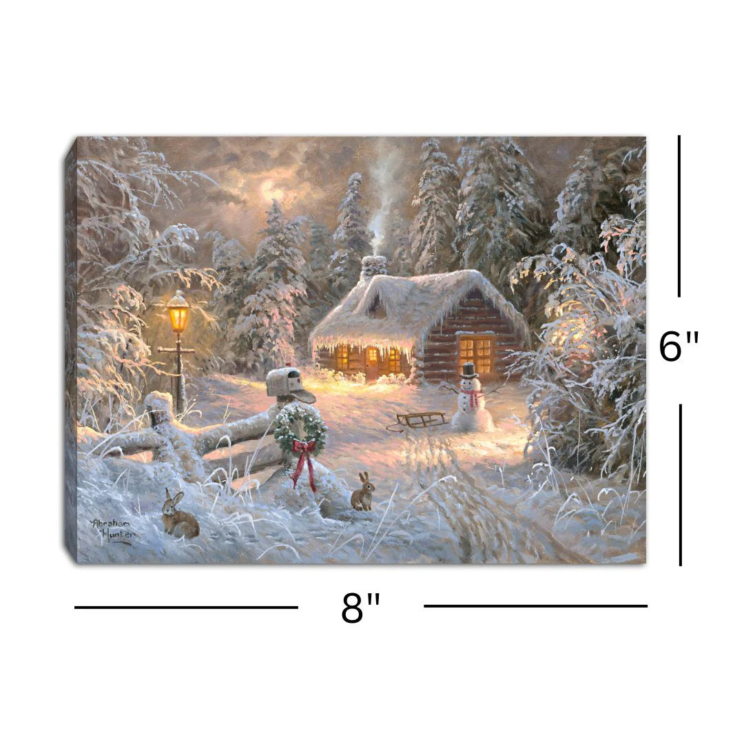 Holiday Home Mini Lighted Canvas