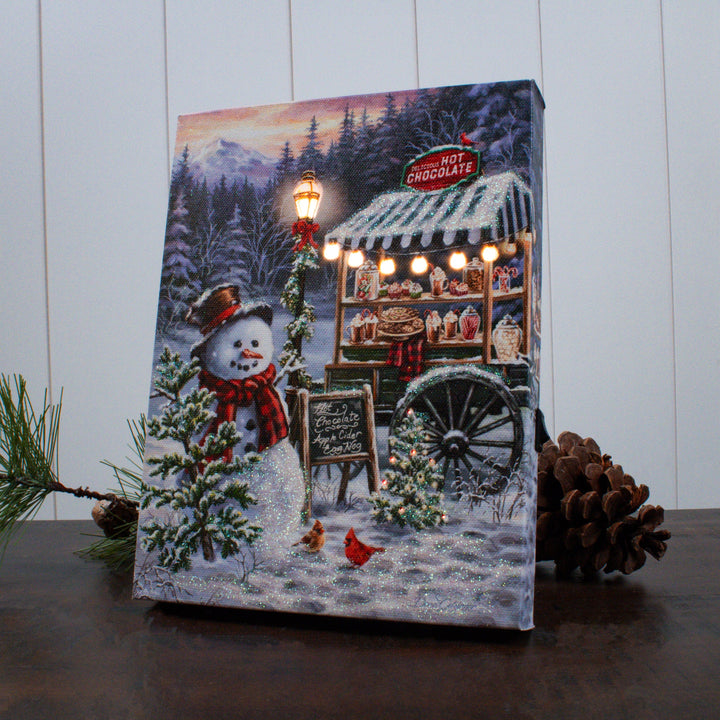 Hot Chocolate Stand Lighted Canvas