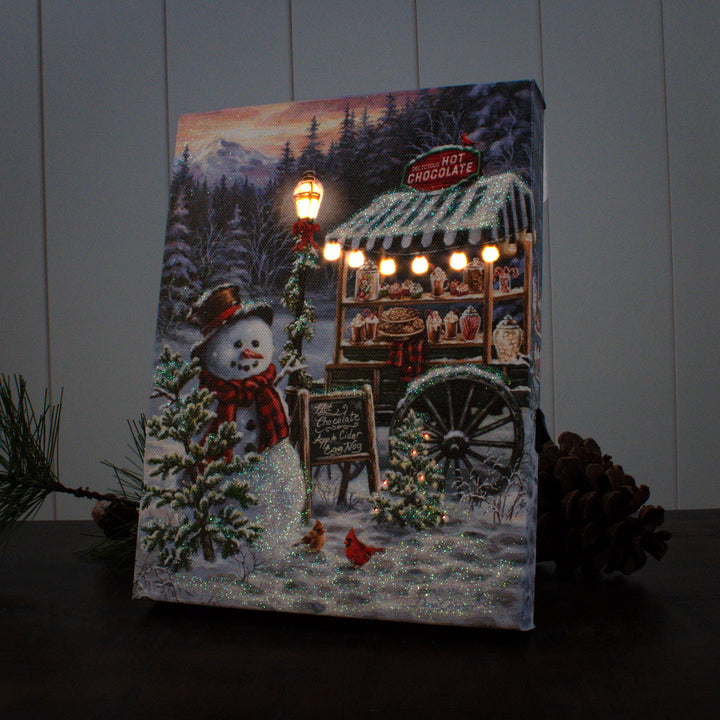 Hot Chocolate Stand Lighted Canvas