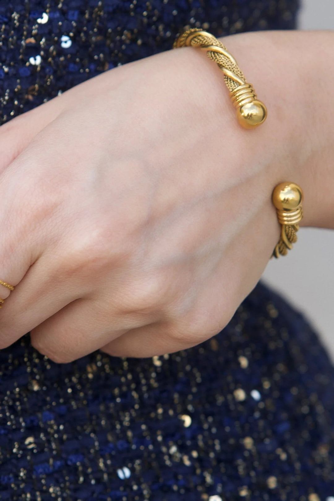 Ellie Vail - Raven Twist Mesh Cuff Bracelet