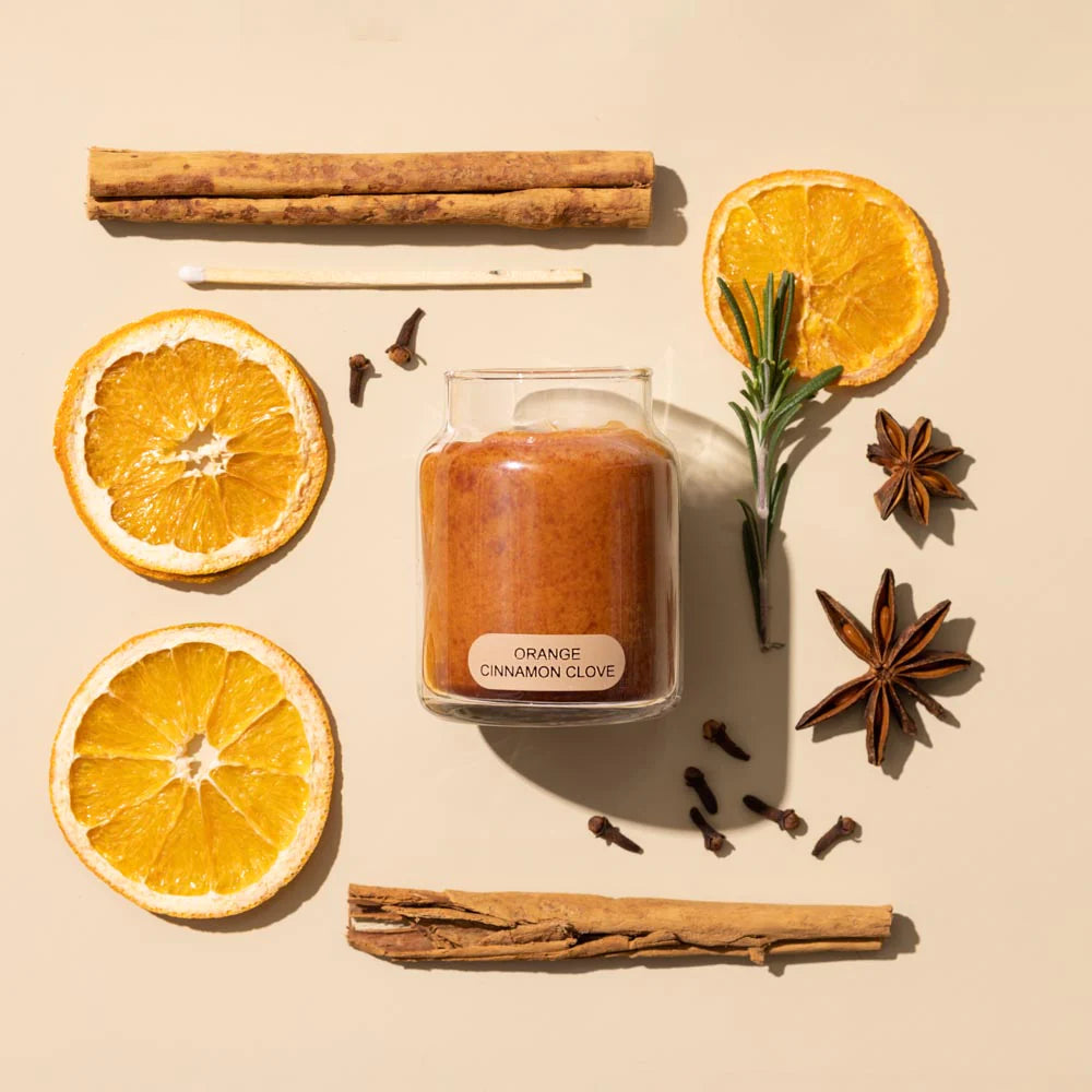 Orange Cinnamon Clove Jar Candle