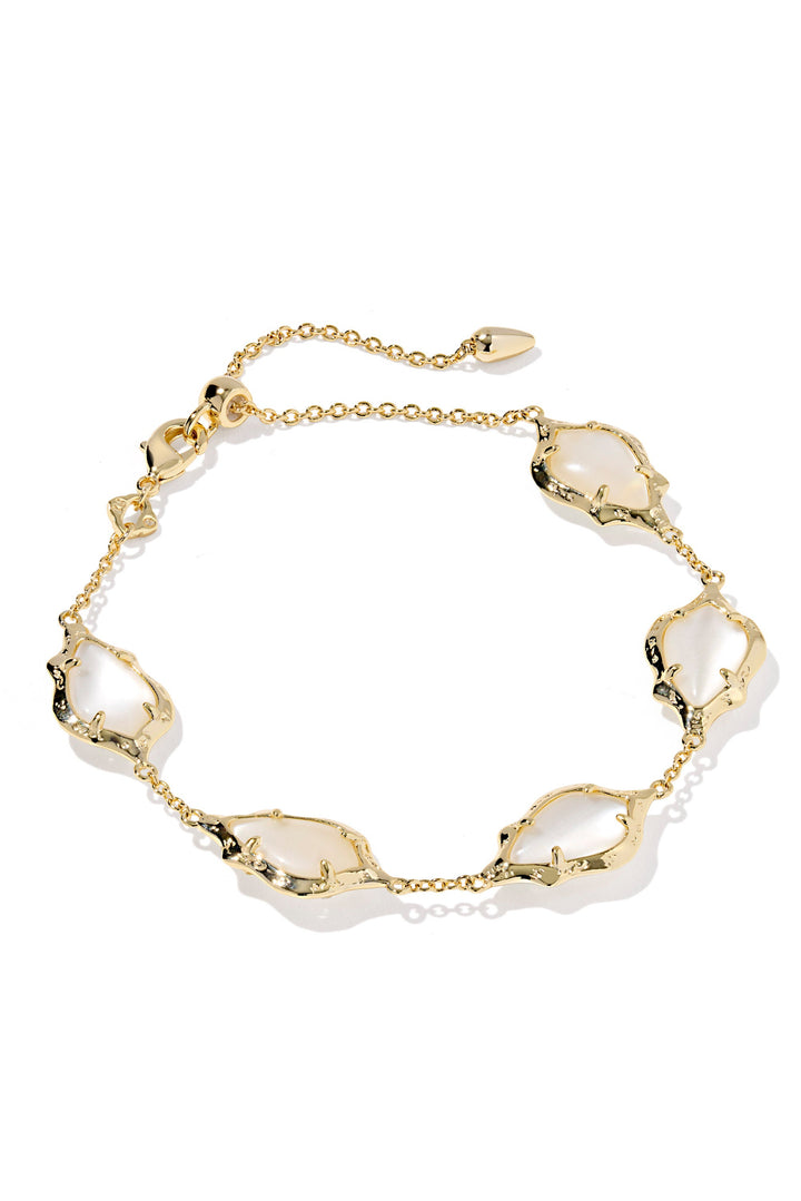 Adriana Scallop Frame Delicate Chain Bracelet