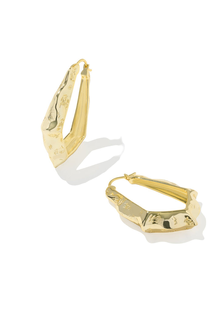 Kendra Scott Adriana Scallop Frame Hoop Earrings