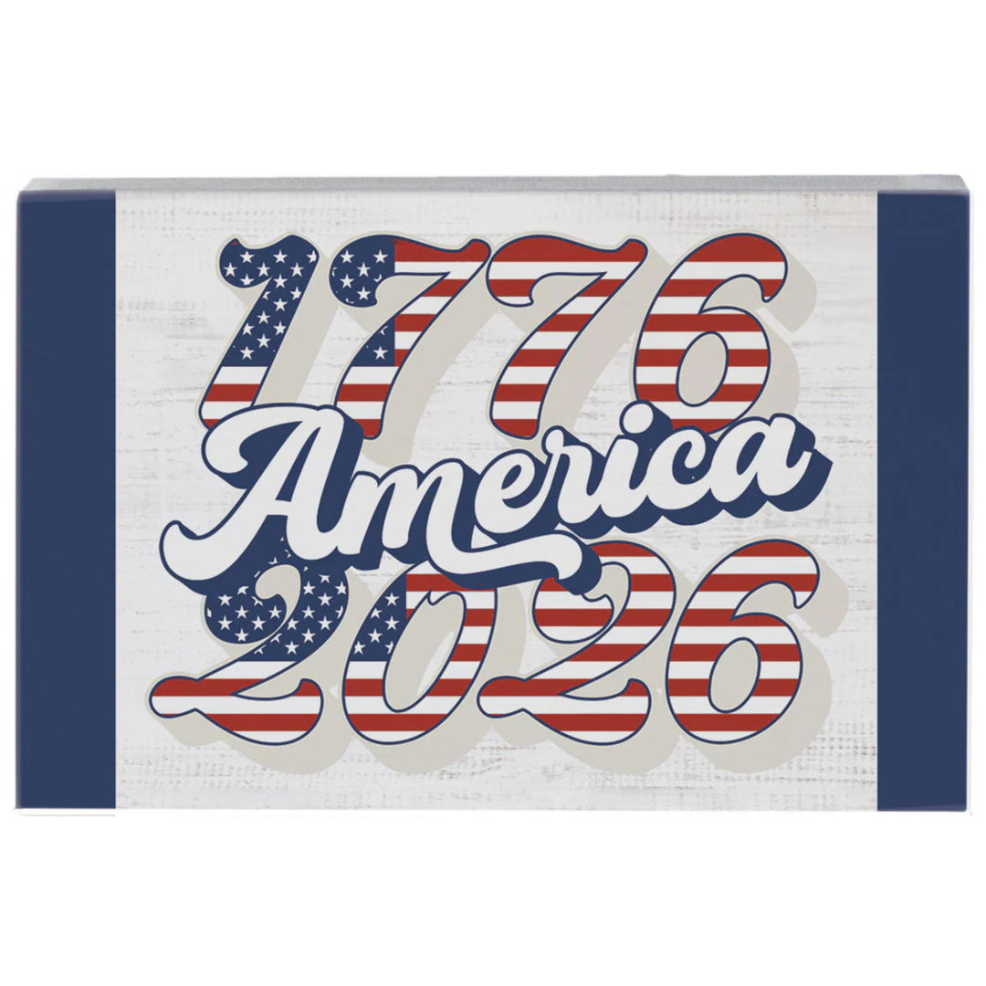 America's Timeline Block Sign 