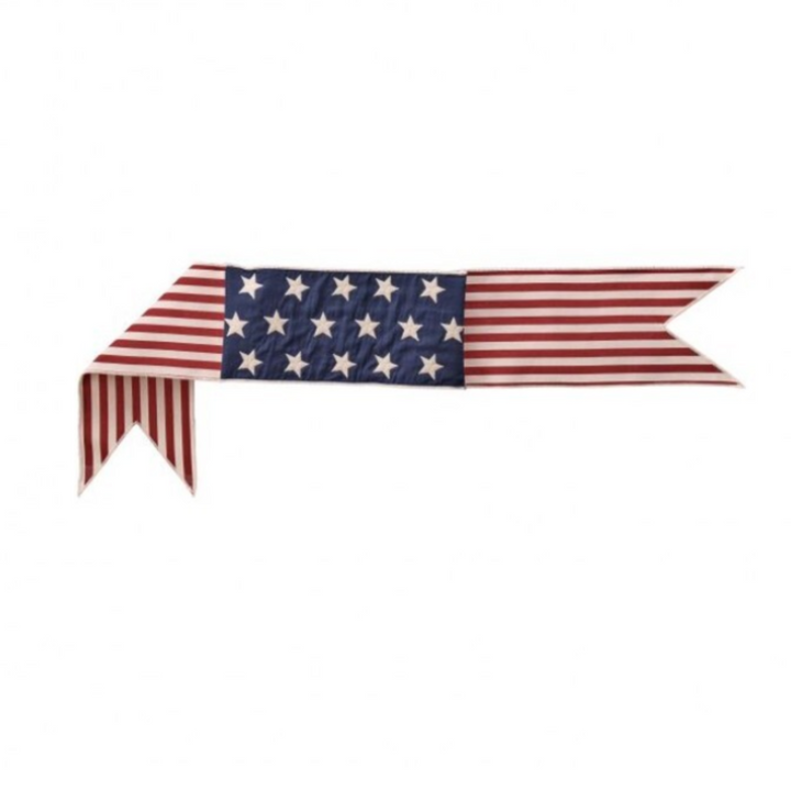 American flag design on a white background