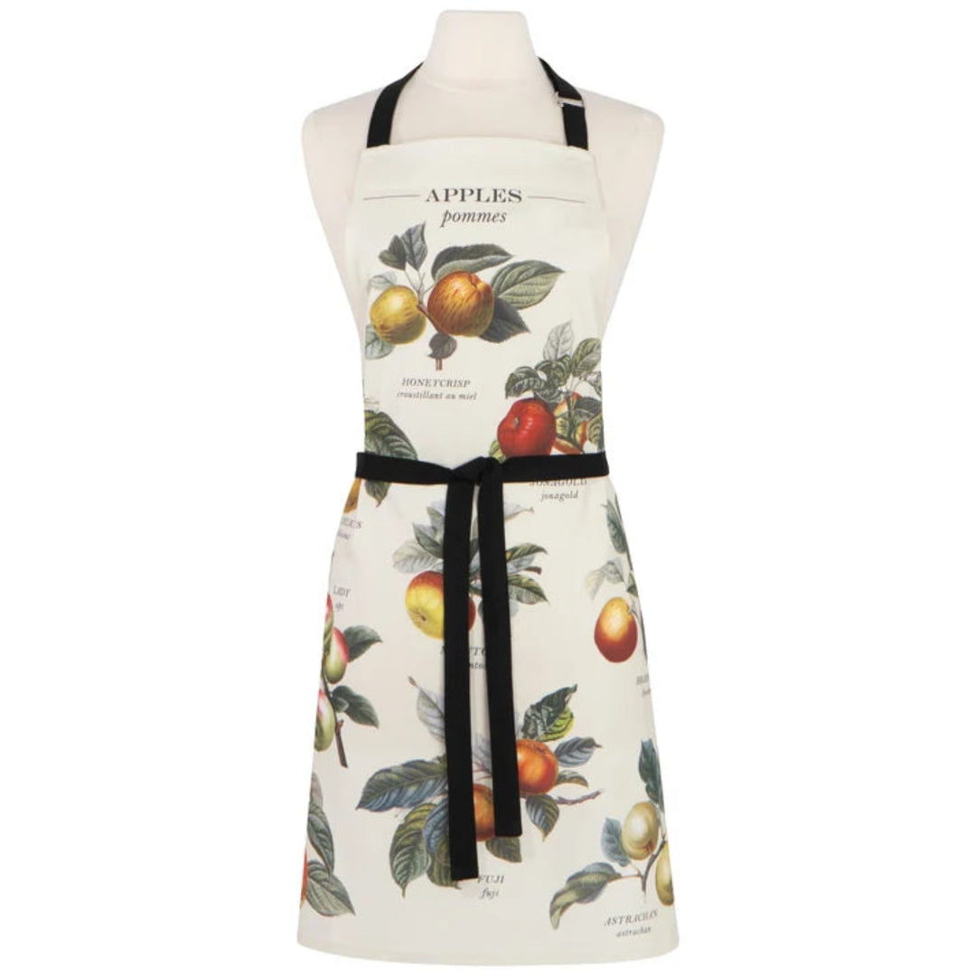 Apron with fruit design on a white background