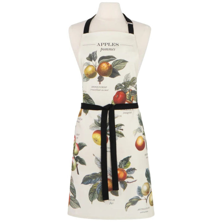 Apron with fruit design on a white background