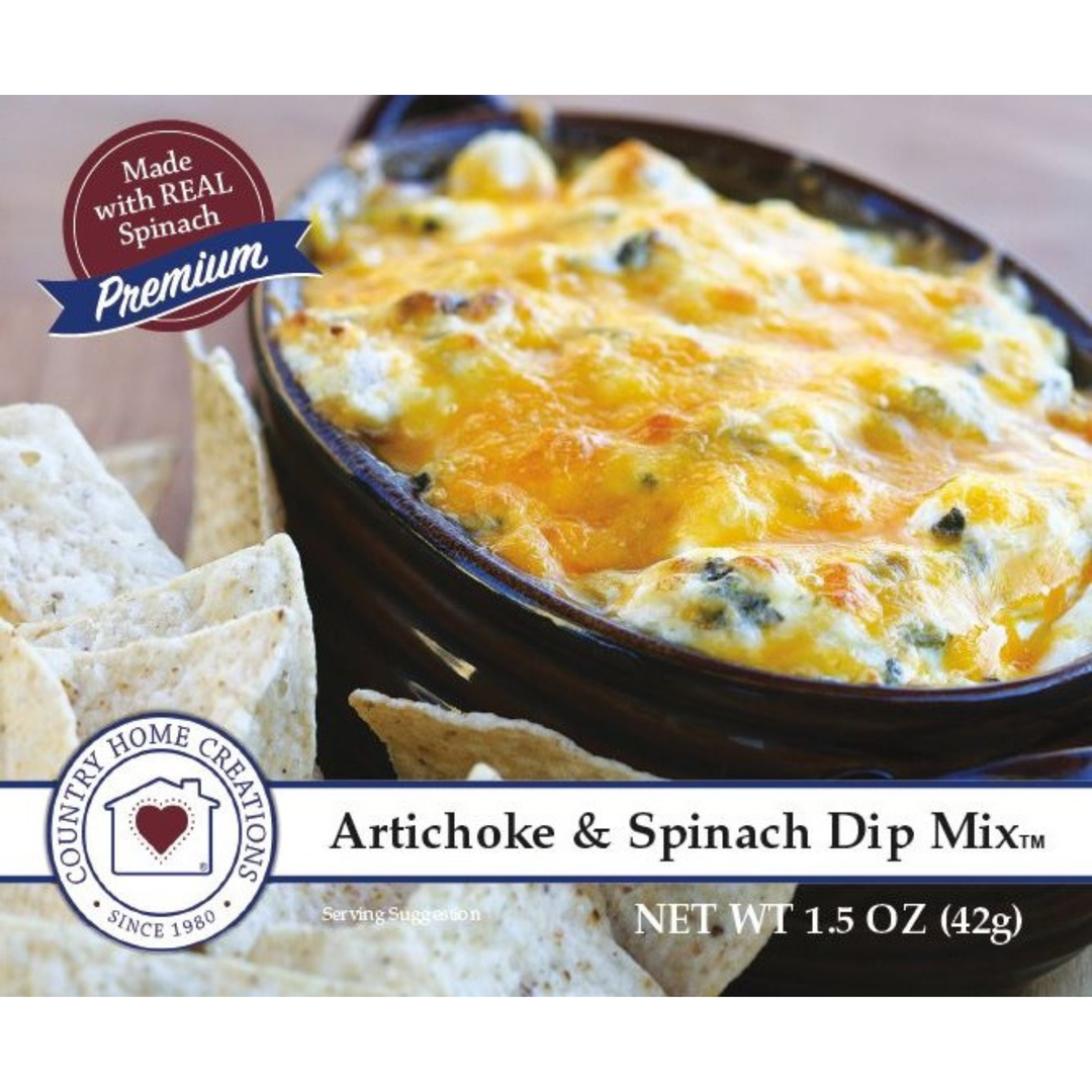 Artichoke & Spinach Dip Mix food label