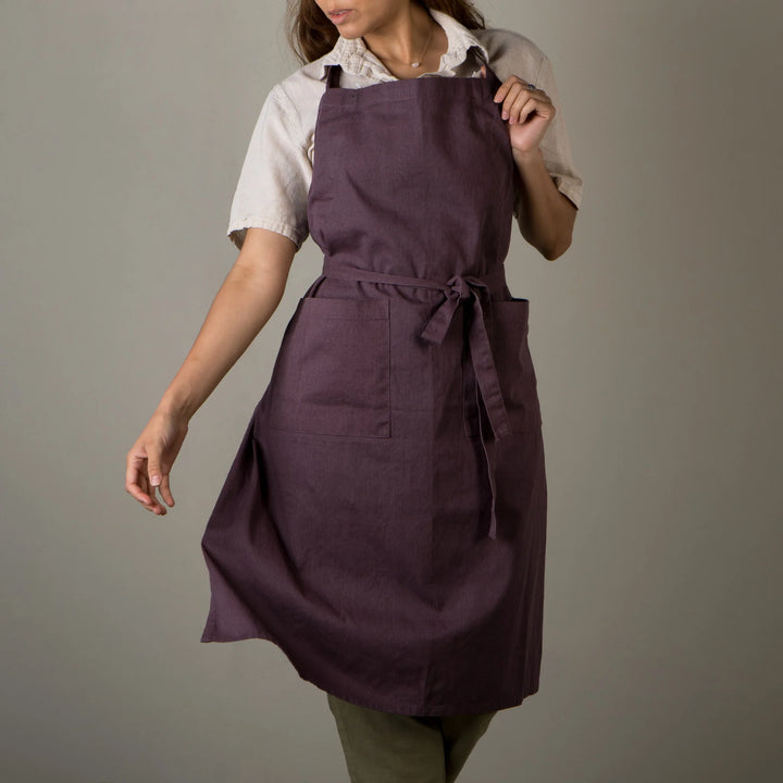 Ash Plum Stonewashed Apron