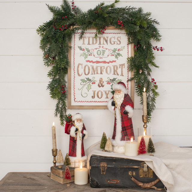 Tidings of Comfort & Joy Watercolor Sign