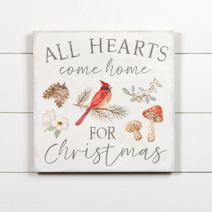 All Hearts Come Home Woodland Sign