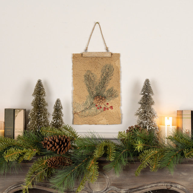 Winter Branches Hanging Paper Print