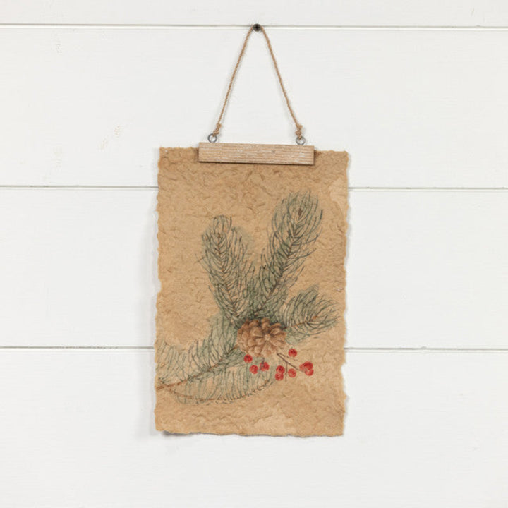 Winter Branches Hanging Paper Print