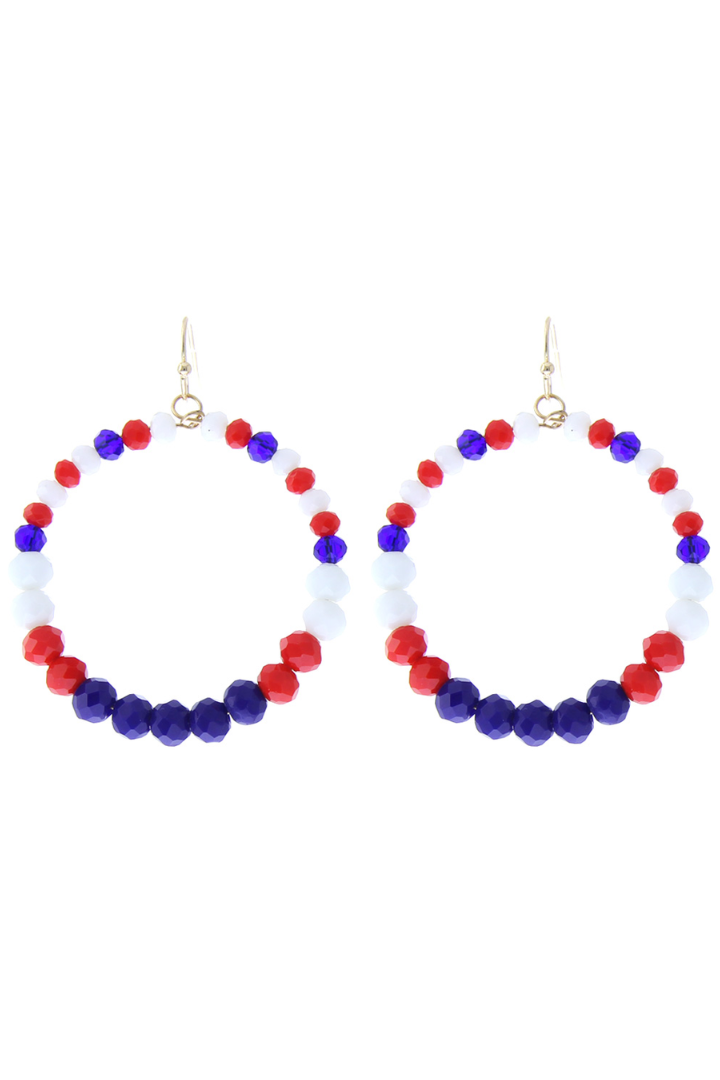 USA Flag Bead Hoop