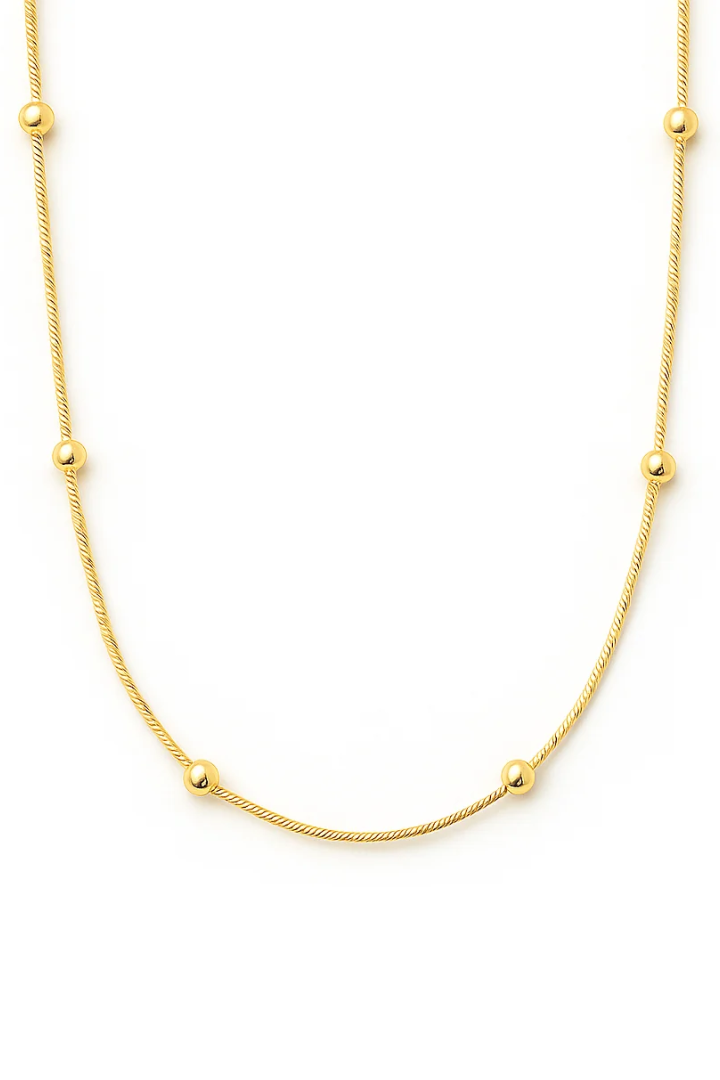 Ellie Vail Rozlyn Beaded Ball Chain Necklace