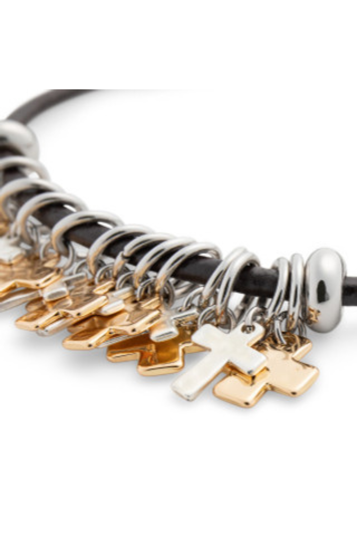 Black Cross Giving Bracelet