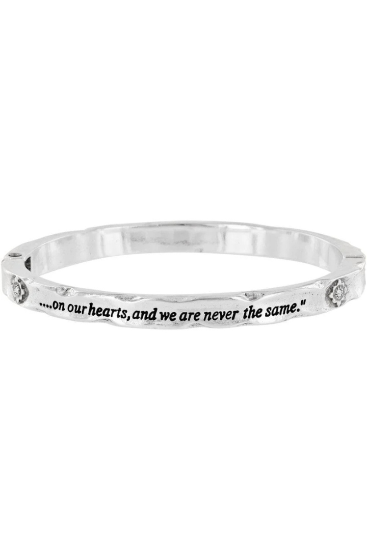 Brighton Footprints Hinged Bangle