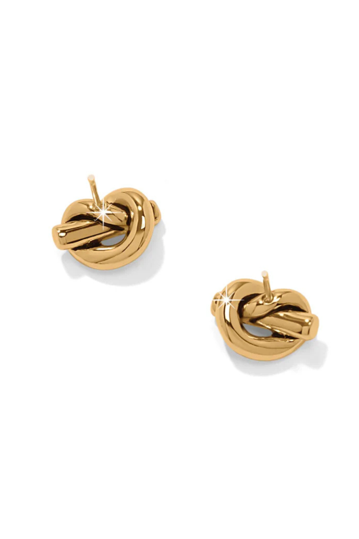 Brighton Interlok Single Knot Mini Earrings