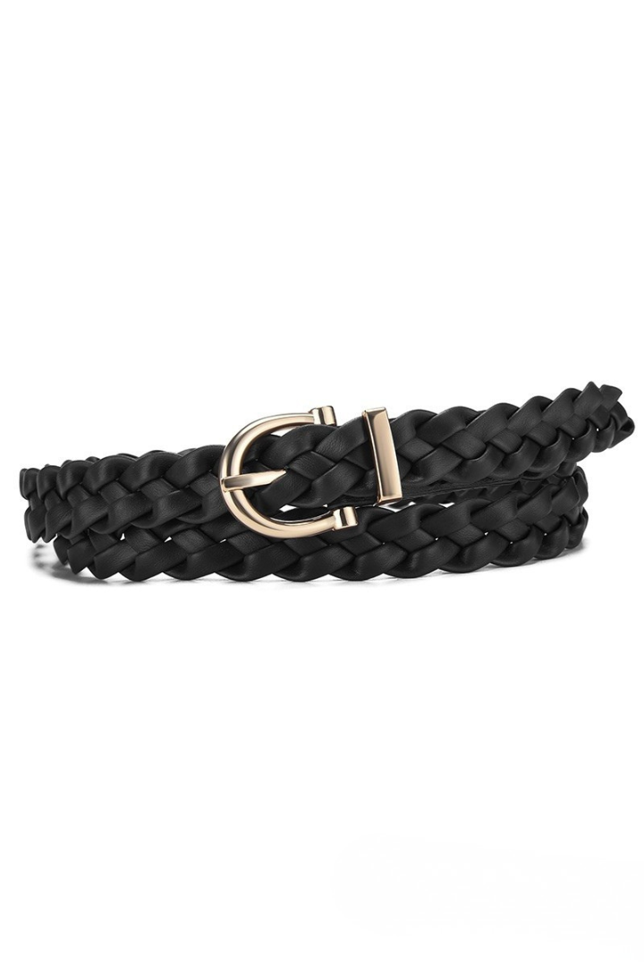 Woven Weave Pin Buckle Belt