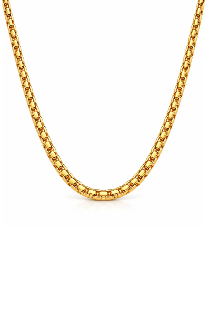 Ellie Vail Sylvie Round Box Chain Necklace