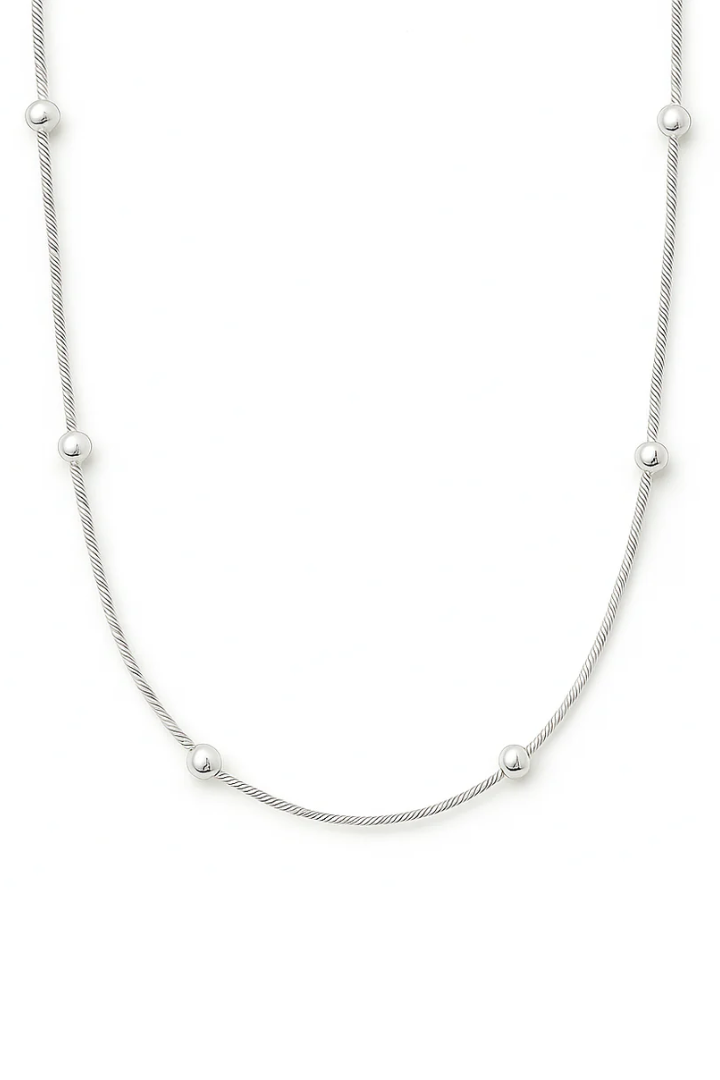 Ellie Vail Rozlyn Beaded Ball Chain Necklace
