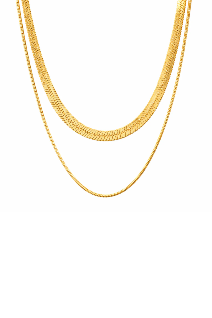 Ellie Vail Cassia Double Chain Necklace