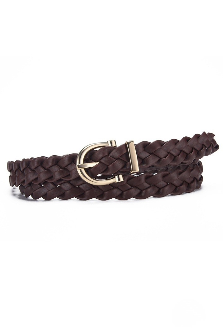 Woven Weave Pin Buckle Belt