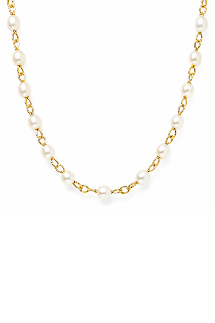 Ellie Vail Sheena Dainty Pearl Choker Necklace