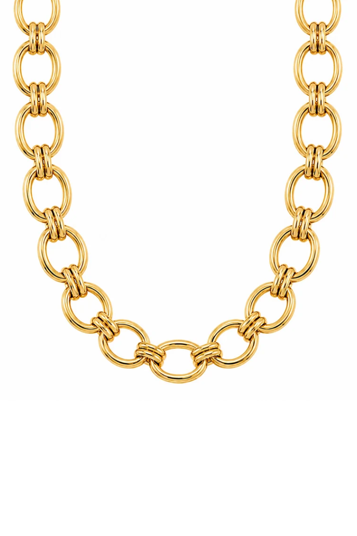 Ellie Vail Ruby Oval Chain Necklace