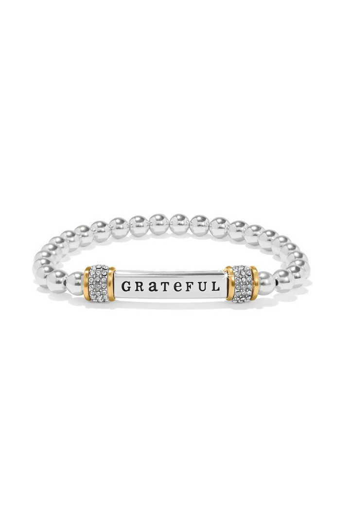 Brighton Meridian Grateful Two Tone Stretch Bracelet